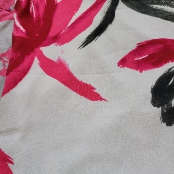 Black and Pink Floral Midi Dress Office Dress Next Direct Size 8 - Picture 8 of 8